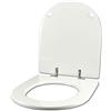IDROTOP Copriwater per HATRIA DOLCEVITA BIANCO cerniera cromo normale o rallentata soft close