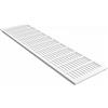 MS Beschläge Griglia di ventilazione per aria di scarico e immissione Bianco RAL9016 Alluminio Griglia di ventilazione larga 150mm Lamiera grecata Copertura riscaldamento Bianco traffico Lamiera di