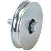 Metalideal | Ruota Semplice Cancello Scorrevole Avvitabile - Gola Tonda - Diametro 100 mm - Per Guida 16 mm - Carico max 230 kg