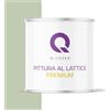 Q-COVER Voc - Vernice in lattice, lavabile, 2 l (circa 14 m²), colore Verde oliva, colore per interni, colore da parete, classe 2, colore opaco, per chi soffre di allergie, resistente all'abrasione