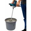FROPIJ Miscelatore per malta colorato e miscelatore per calcestruzzo 2100W elettrico - Mescolatore manuale con 6 velocità, 800 giri/min - Mescolatore per malta e calcestruzzo per cemento, malta, calcestruzzo