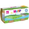 HIPP ITALIA Srl HiPP Bio, Omogeneizzato Merluzzo con Patate e Carote, 2 x 80 g