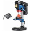 Scheppach trapano a colonna DP16VLS, trapano da banco con morsa inclusa | Mandrino 1,5-13 mm | Corsa di foratura 50 mm | Potenza 500 W | 600-2650 giri/min | Laser e tavolo inclinabile 45°
