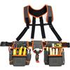 Generico Cintura porta attrezzi professionale da uomo | Organizer per elettricisti staccabile a 18 tasche a sgancio rapido | Carpenteria Impianti idraulici Costruzione di strutture Coperture Giardinaggio Labor