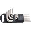 Unior Tool's Set di 9 chiavi esagonali su clip in plastica, rosso, 1,5-10 mm