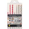 Alpen 100007100 0000100007100 SDS-Plus MB 7 Set di punte universali da 7 pezzi