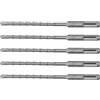 Keenso SUGGERIMENTO CARBIBILE -Tip -Drill BIT 2 BIT DI PROPRIO DI IMPATTO DEL FLUTE PER BLOCCHI DI STONE 5 PC Compatibili con Martelli Elettrici (6MM)