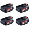 Udawfmk Batteria Agli Ioni Di Litio For Elettroutensile A Batteria Da 18 V 3,8 Ah, Compatibile Con Bosch PSB PSR(4pcsPC)