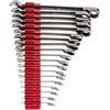 TEKTON Reversible 12-Point Ratcheting Combination Wrench Set with Modular Slotted Organizer, 19-Piece (6-24 mm) | WRC94303