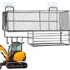 Generic Contenitore portaoggetti per camion - Contenitore portaoggetti montato cabina, vassoio organizer per cassetta degli attrezzi, supporto adesivo per veicolo, accessorio compatto per vano guidatore | per