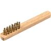 Klingspor Spazzola per candele Klingspor BHZ 600 Numero di file 3, 45 x 17 x 145 mm, manico in legno 0,17 Ottone 25 pz