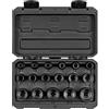 TEKTON Set di chiavi a bussola a 12 punte da 1/2, 17 pezzi (5/16-1-1/4) | SID92336