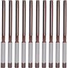 Klanata Set di 10 alesatori manuali da 3/16 pollici con gambo dritto, fresa manuale 9SiCr per alluminio, legno, ghisa, rame, lega di magnesio e alesatura di plastica - 10 pezzi