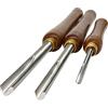 Generic KEEBI Set di 3 scalpelli per tornio a ciotola HSS con manico in noce, utensili per tornitura in acciaio ad alta velocità per mandrino, ciotola, sgorbia, accessori per tornitura del legno per tornitura
