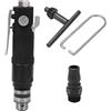 XGOUGUAAU YC 1072 Trapano pneumatico da 3/8 pollici con mandrino a 3 griffe, trapano pneumatico a velocità variabile, trapano pneumatico con impugnatura diritta CW e CCW per metallo legno (Stile giapponese)