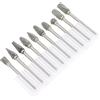 Uonlytech 10pezzi Rotanti Per Intaglio in Acciaio Inox Per Rotanti Per Lucidatura e Scanalatura Utensili Per Fai Da Te e Lavorazione
