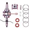 LIWaaGe Adatto for parti del motore del tosaerba GX31 Albero motore 39 mm Kit paraolio anello pistone