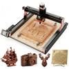 Twotrees TTC450 Pro Pantografo CNC, Macchina 2-in-1 Fresa CNC e Incisore Laser, Area di Lavoro 460x460x80mm, Mandrino da 500W Aggiornabile, Macchina per Intaglio Legno a 3 Assi per Metallo, Acrilico