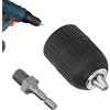 Obesntln Drill Chuck Adapter, Drill Chuck senza chiave,Adattatore per trapano a mano portatile 1/2-20unf Monte - Strumento di conversione a connessione rapida con gambo da 1/4 quadrato per accessori