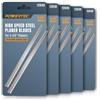POWERTEC Lame per pialla HSS da 3-1/4, confezione da 10 pezzi, per Wen 6530, DeWalt DCP580B, Porter-Cable PC70THP, RYOBI P611, Bosch PK2632K, Makita XPK01Z, Craftsman, Skil Hand Planer, lame di