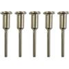 Kaeltsyn Mandrino per utensile rotante in acciaio con gambo da 3, 175 mm e 6 mm per la conversione trapani in macchine da taglio Confezione da 5 adattatori per mandrino per lama da