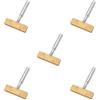 KSJOAIDDE 5 Set di Saldatore a Forma di T Testa di Ricambio Strumento Pressa a Caldo per Riparare Filo Morbido Senza Punta Striscia 5.3x3.5cm