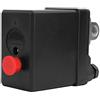 Yosoo Health Gear Controllo pressostato compressore d'aria 380V 20A, controllo pressostato a 4 porte per compressore d'aria