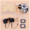 SRNPTBZIT Carburatore Filtro Aria Carburante Tappo Olio Nottolino Cane Kit Misura for S MS171 MS181 MS211 MS201 11391200619 11391207100 Motosega