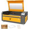 PEIXU 100W Macchina per Incisione Laser CO2 Incisore Laser 900x600mm Incisione Laser Legno Laser Engraver Macchina da Intaglio Laser CO2 con Scheda Madre M3 per Intaglio e Taglio Pelle/Acrilico/Legno