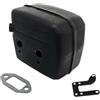 pljYocdO Supporto for staffa di supporto for guarnizione di scarico marmitta adatto for motosega 268 61 272 272XP 272K 268K 61CC 72CC 68CC