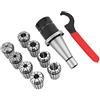 Garosa Portapinze ER32, NT40-ER32-70L 10 Pezzi Portamandrini per Fresatura CNC con Pinza ER32, Comodo per Sostituire Accessori Rotti per CNC, Pinze