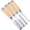 ACTINPANT Set di 4 scalpelli for intaglio del legno da 6/12/18/24 mm ideali for la lavorazione(B)