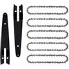 ZHLWei Confezione da 12 catene da 4/6, accessori for mini motoseghe Home 4/6 (guida/catena) Catene di ricambio for seghe da potatura a batteria, utensili da taglio