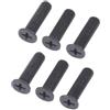 EasyByMall 10 viti per mandrino, M5/M6 22 mm, filettatura sinistra, per adattatore per mandrino UNF (M6 x 22 mm)