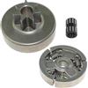 AOLUOER Frizione + Sperone pignone tamburo frizione for S//t//i//h//l 038 038AV MS380 MS381 MS381N 1119 640 2000