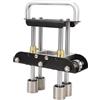 KIMISS Piegatrice a Rulli per Bordi Pesanti per Coperture Metalliche | Piegatrice per Lamiera Ad Angolo Regolabile da 0 a 90 Gradi con Forbici in Acciaio Inossidabile (BLACK)