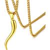 FaithHeart Collana con Ciondolo Peperoncino Portafortuna Stile Italiano Sacro Corno Amuleto Charm in Argento Sterling S925 Stile Europeo Impermeabile e Ipoallergenico