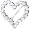 Morellato Spilla Donna in Argento 925‰ riciclato, Collezione TESORI, Forma Cuore, Regalo Mamma, Regalo Maestra - SAIW221