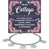 Bramart Bracciale Collega Argento Oro Compleanno Idee Regali per lei Acciaio Inox Idea Regalo Natale - Cofanetto con DEDICA incluso. (Alla Mia Collega - Bracciale Quadrifoglio)