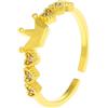 Hmsanase Anello Anelli Gioielli Donna Uomo Anello Corona per Le Donne A Forma di Corona Regolabile Apertura Intarsiati Zircone Anelli