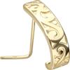 PIERCINGLINE Piercing da naso in oro 750, a spirale, 18 carati, design orientale, piercing ✔ naso, spina ✔ colore a scelta e Oro giallo, colore: oro giallo, cod. RGX595M-RG