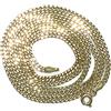 Never say Never Preziosa catena in oro giallo 18kt da uomo o da donna, modello barbuto con corpo semisolido largo 2,00 mm e lungo 60 cm con chiusura a molla. Il peso; 3,85 g di oro 18k