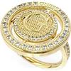 Guess ANELLO JUBR02256JWYG, Lega di acciaio, Zaffiro bianco