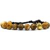 Samsara Bracciale Tibetano Buddista con Diaspro Paesina, Lunghezza Regolabile, Gioiello Ispirato alla Tradizione Spirituale con Filo in Cotone Cerato Resistente, Accessorio Unisex Artigianale