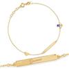 Sakrami Bracciale con Angioletto e Cuore per bambino in Oro 9 kt + Gioiello con scatola Personalizzata + Idea Regalo per Bambina per Nascita, Battesimo e Comunione Occasioni Speciali + Confezione regalo