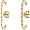 Generic QXDZSW - Orecchini alla moda con zirconi, accessori per compleanno, gioielli da donna per feste, Ottone