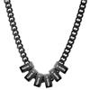 Jeweidea Collana Personalizzata con Nome da Uomo Catena Cubana in Acciaio Inossidabile Argento Oro Nero Regalo Personalizzato per Uomo, Festa del Papà (Nero-nome 6)