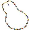 GlassOfVenice Collana in Vetro di Murano di Lunghezza Maggiore da 24 Pollici più Estensione - Perline Millefiori Italiane Multicolori in Vetro Soffiato Fatto a Mano - Donna