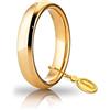 UNOAERRE Fede Nuziale Unoaerre Comoda da 4 mm oro giallo 18kt dal n. 8 al n. 19