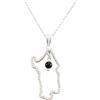 Playstation PS Collana Donna Pendente Sardegna con su coccu Portafortuna sardo